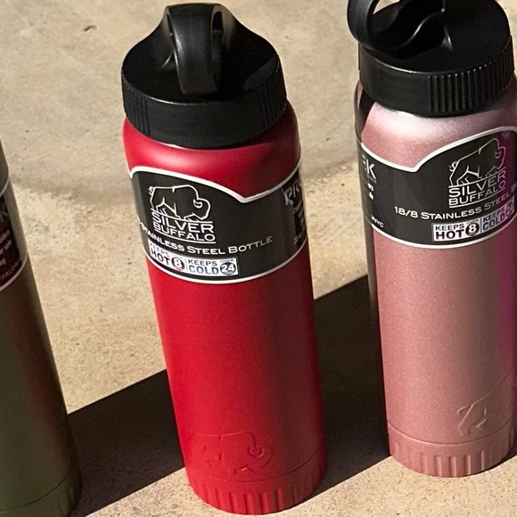 Silver Buffalo Stainless Steel Double Wall Vacuum Insulated Tumbler RED - Picture 9 of 9